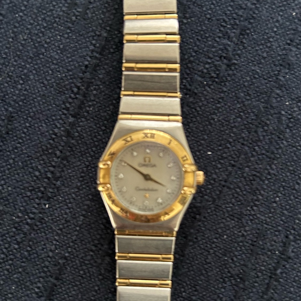 Gold and Silver Omega Constellation Watch